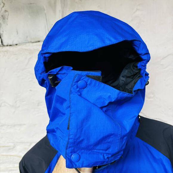 Marmot 2-Ply Gore Tex Performance Shell Jacket Blue Men’s Medium Face Mask Hood - Picture 15 of 16